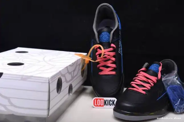 Rep Jordan Black Low Blue 2 Retro Off-White DJ4375-004 SP 0424